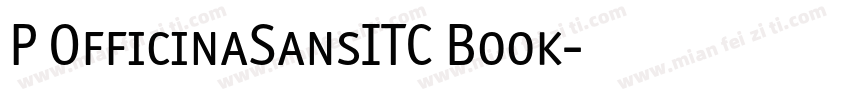P OfficinaSansITC Book字体转换